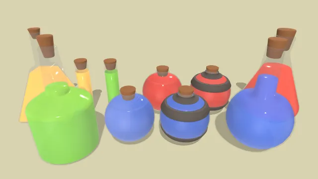 逼真的药剂玻璃瓶子药水液体