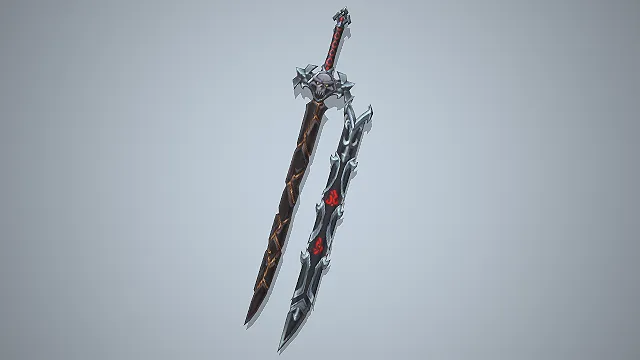 亡灵大剑  骷髅护手  暗黑风  符文咒印