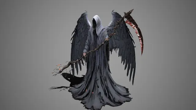 暗黑堕落  天使  死神  破损黑翼  镰刀  枯藤  反派