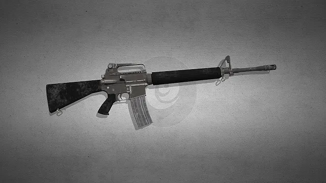 M16A2突击步枪  冷战枪械  固定提把瞄准具  固定枪托