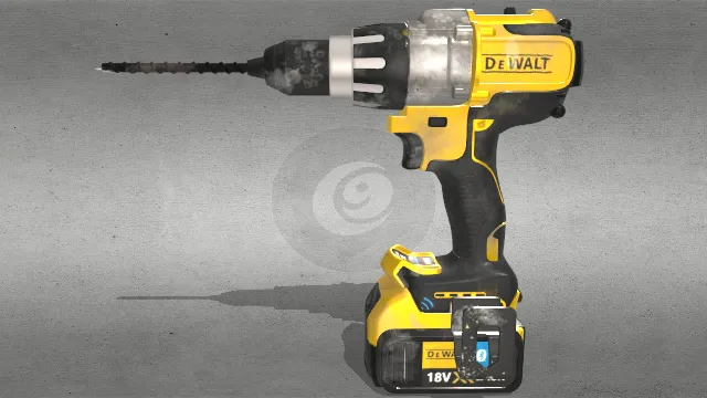 电动钻头机工程工具机器模型