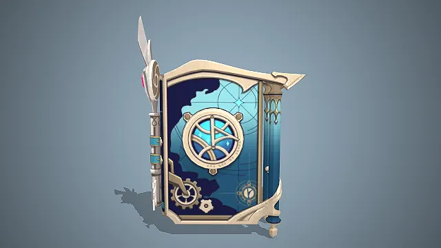 万国诸海图谱  蒸汽朋克风  齿轮机械结构  魔法书造型