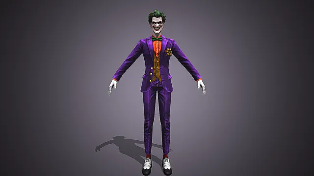 废土疯批风格荒诞小丑角色3D模型
