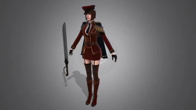 游戏模型 人物模型 执法官 游戏皮肤