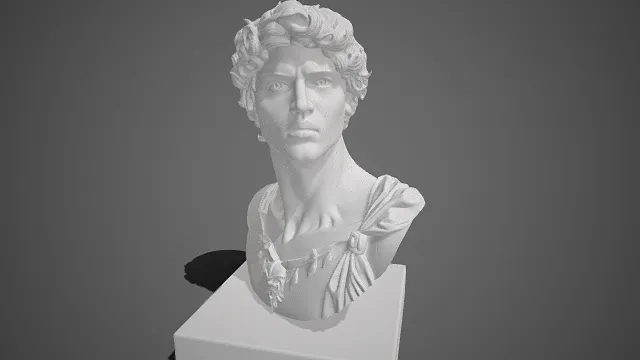 古典风  男性  石膏胸像  花冠装饰  罗马  人像  雕塑