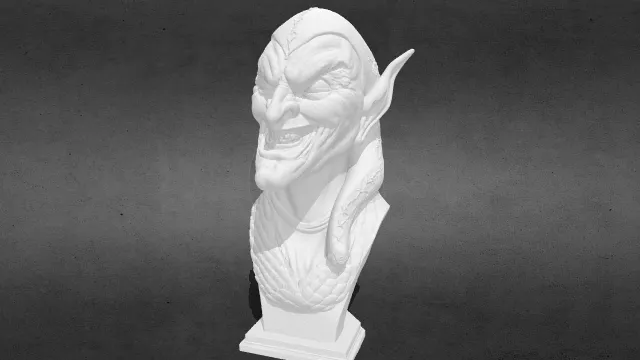 经典绿魔半身像obj.obj