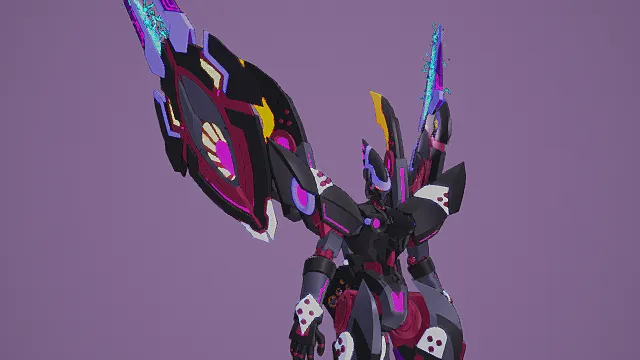 3D科幻风机械战甲角色模型，创意设计（3D机械战甲、科幻风格、战甲造型、炫酷未来感、机甲主题、科幻设计感）