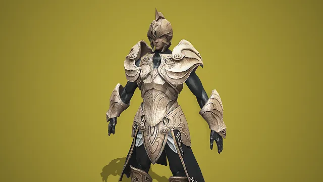 金纹圣铠圣殿武士  防御输出角色  圣殿武士建模  圣殿BOSS  游戏角色