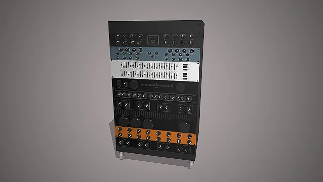 专业音频机架  录音设备模型  录音棚核心设备  模拟调音台