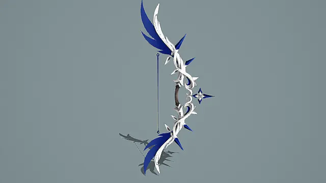 奇幻风格冰翼星弓3D模型