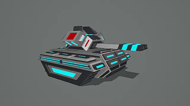 赛博几何风能量主战坦克3D模型