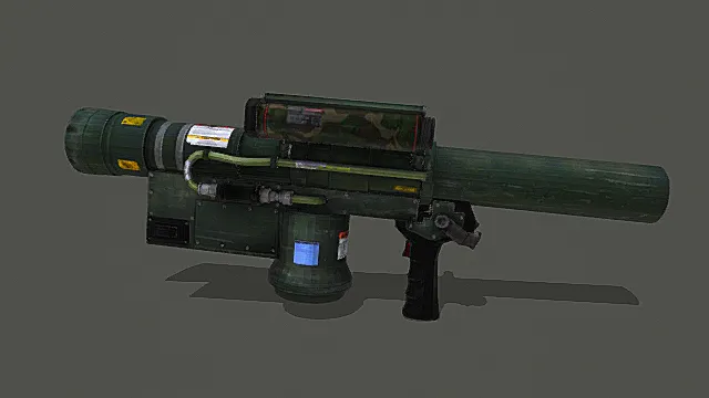 现代战术风模块化火箭筒3D模型