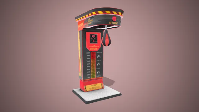 拳击测力机  街机设备  电玩道具  电玩城场景  互动游乐