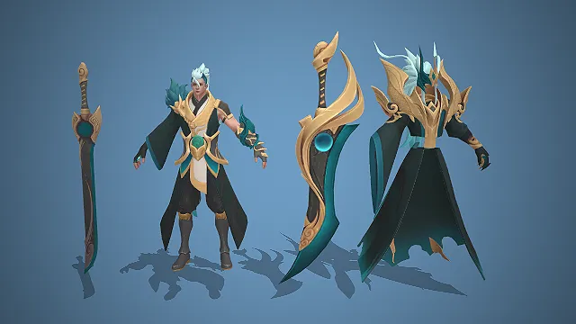 王者荣耀铠  青龙志皮肤  龙纹铠甲  古风仙侠