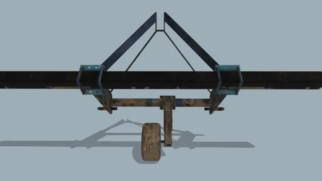 金属组成的工程工业道具