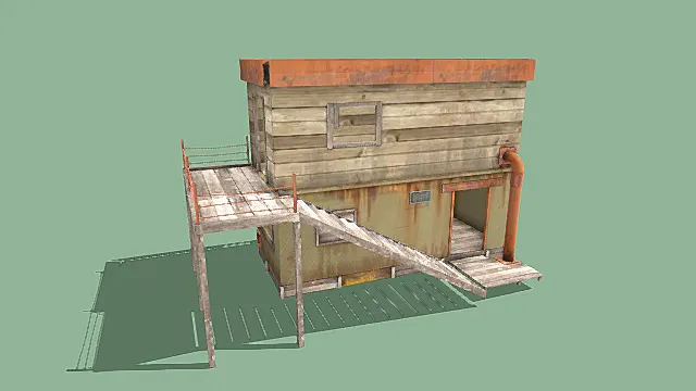 棚屋 房屋 建筑 木屋