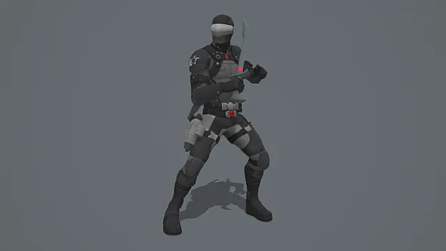 《堡垒之夜》联动《特种部队》“蛇眼”角色3D模型