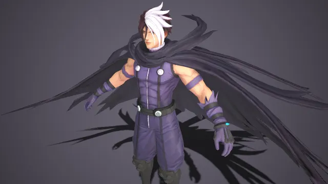 终极反派  特工  黑色羽毛状披风  未来战士  科技感  压迫感  超级英雄  肌肉线条  机械风饰扣