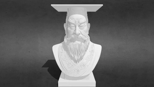秦始皇(皇帝) 半身像stl.stl