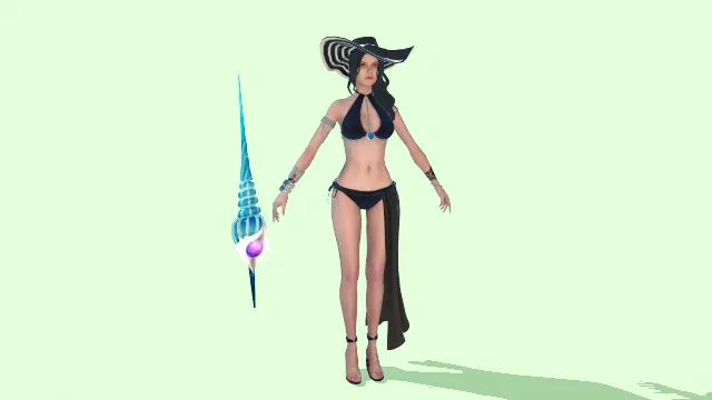 游戏模型 人物模型 沙滩女郎 游戏皮肤