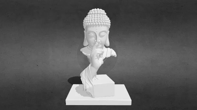 沉默的佛陀半身像stl.stl