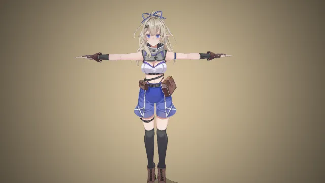 金发少女 卡通角色 游戏人物 二次元人物