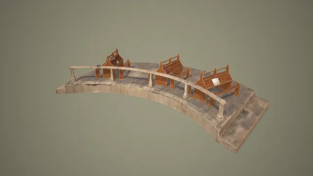 图书馆家具 3D 模型