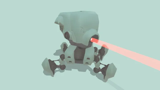 P.U.C.安全机器人科幻科技模型