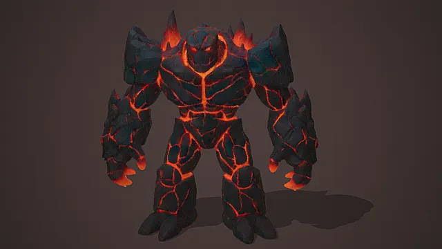 熔岩岩核巨人模型