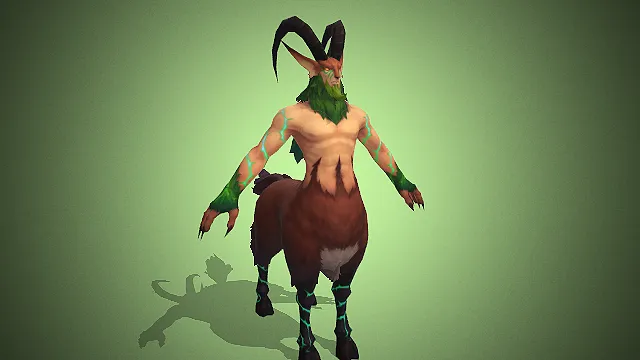 山羊人  棘角半羊魔裔  金瞳邪纹  尖爪蹄足  自然系BOSS