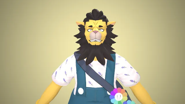 绝区零狮子动物拟人游戏角色人物模型