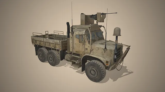 军用卡车  游戏载具  迷彩涂装  做旧磨损