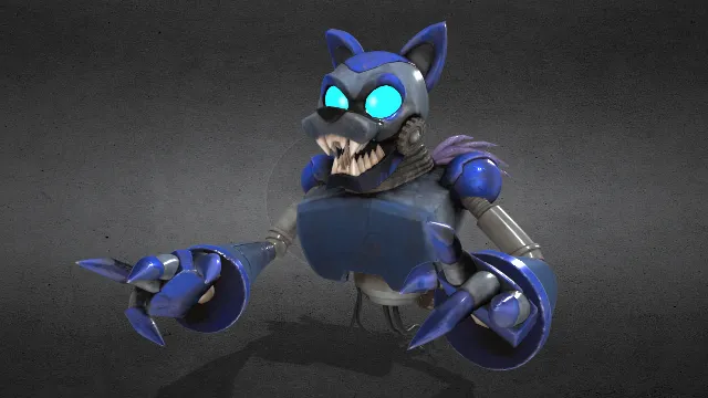 在弗雷迪的狼内德奥模型科技机器狼动画