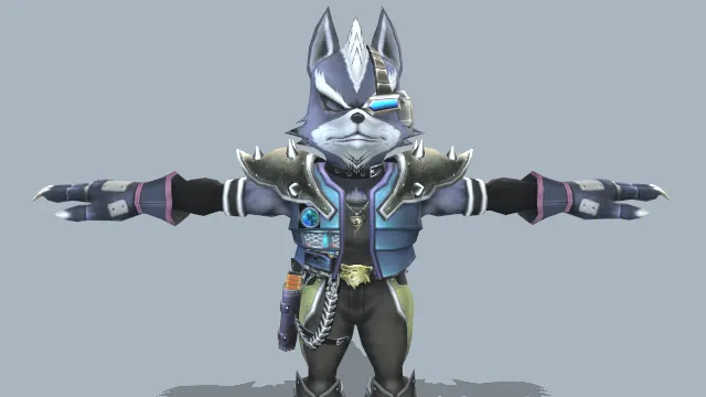 狼人拟人化动物角色战斗服机械设备