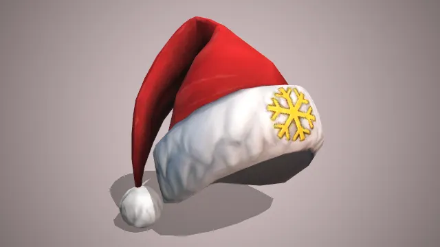 圣诞帽  帽子  服饰  雪花  红色