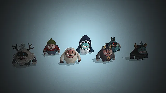 玩偶  小怪物模型  手工质感  卡通风格  呆萌