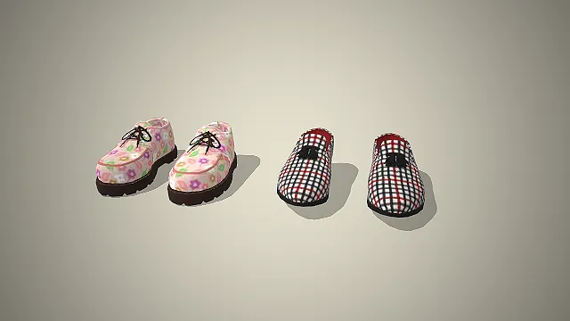 复古小皮鞋  碎花印花  甜妹学院风  格纹元素