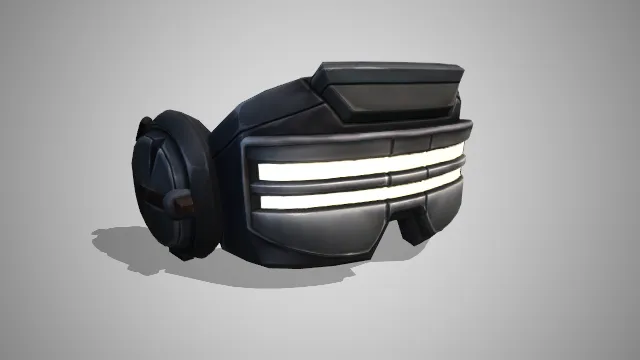 黑色护目镜眼睛部分可发光