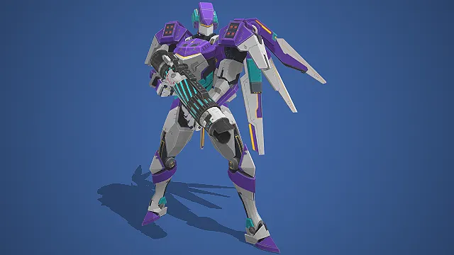 科幻风格  翼状推进器  未来战士  人形机甲