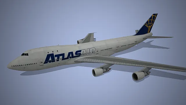 阿特拉斯航空波音经典宽体客机3D载具模型