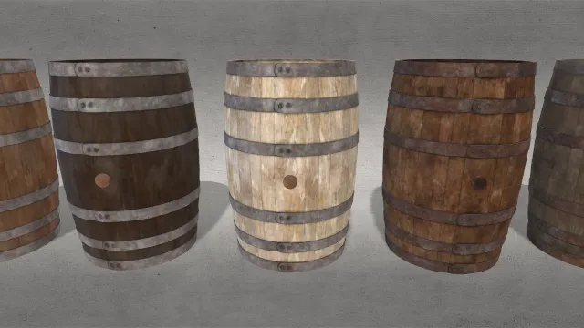 复古生活用品1800年代木制橡木桶家具