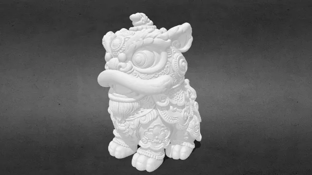 翠玉醒狮 一丸青狮守祥瑞 双节喜乐伴团圆stl.stl
