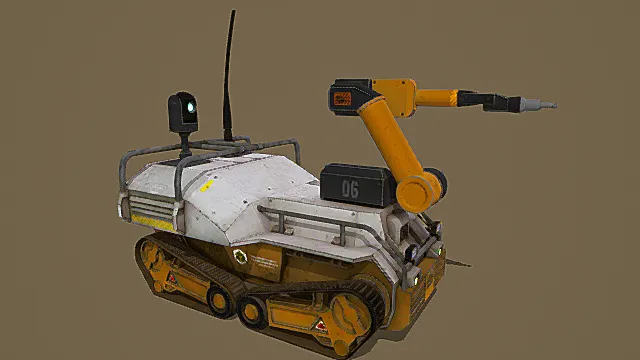 科幻风格工程机器人3D模型