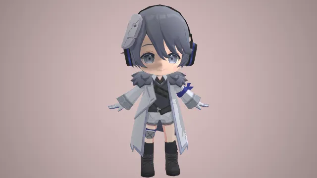 少女模型 3d模型 手办 日系 pbr模型