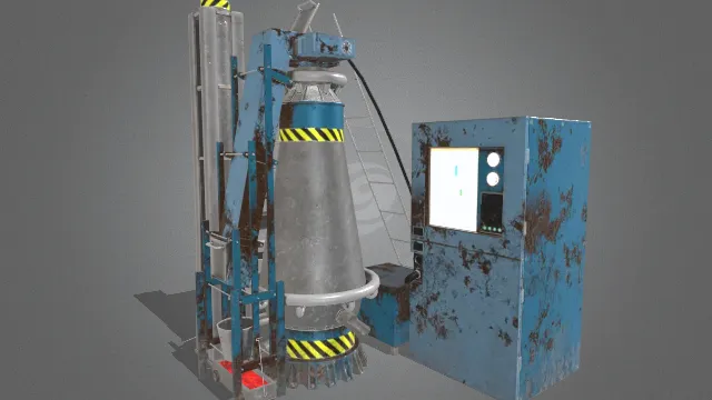 爆炸熔炉工业机器熔化装置