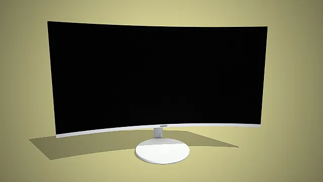 曲面电竞显示器  数码设备  极简设计  高清显示设备  超宽曲面屏设计