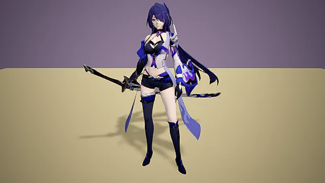 游戏角色     美女    手办3D模型