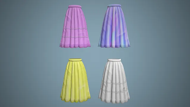 洛丽塔长裙  森系  蕾丝拼接  高腰大摆