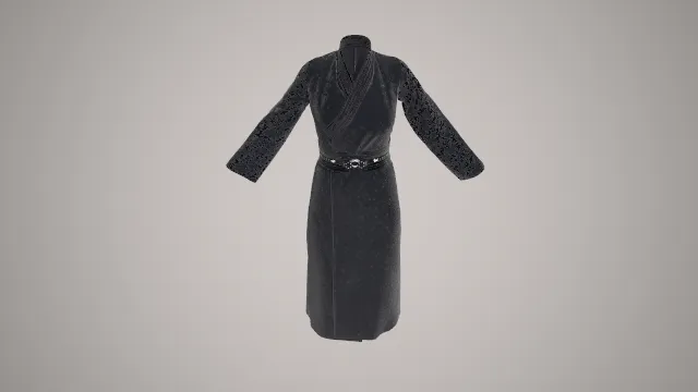 女士服装 古装衣服 服饰 pbr模型