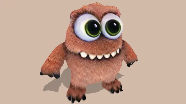 毛绒木偶怪物大眼睛玩具